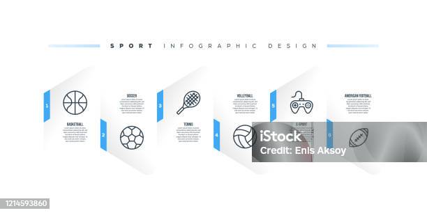 Infografikdesignvorlage Mit Sportschlüsselwörtern Und Symbolen Stock Vektor Art und mehr Bilder von Boxen - Sport