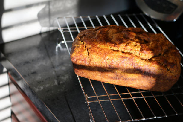 Pumpkin Bread on wire rack in sun