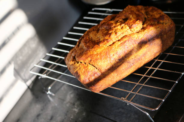 Pumpkin Bread on wire rack in sun