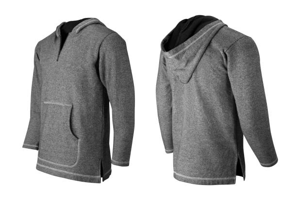 istock Grey hoodie or sweatshirt mockup isolated on white background 1214599965