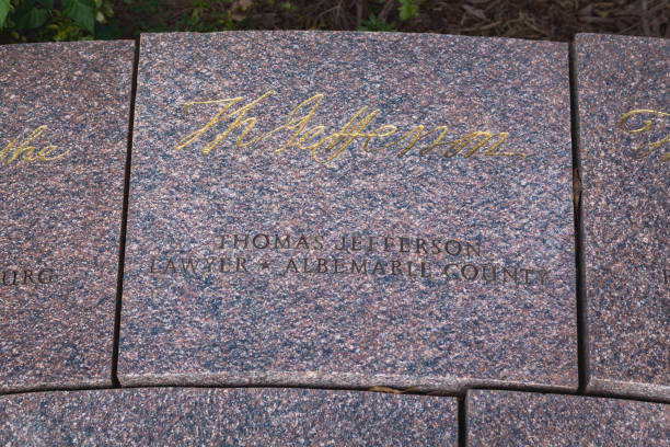 istock Thomas Jefferson Stone at Constitution Gardens in Washington, DC 1214604605