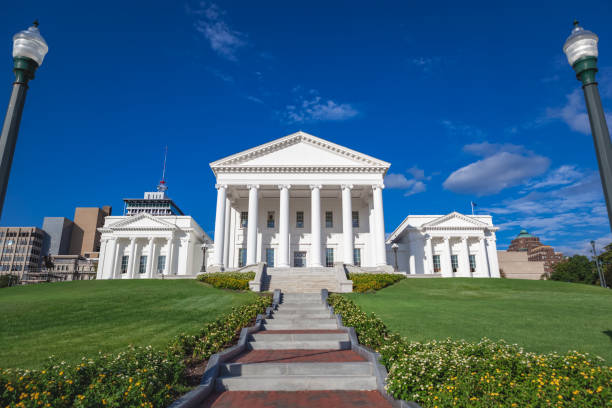 佛吉尼亞州議會大廈在里士滿佛吉尼亞州 - 維珍尼亞州 個照片及圖片檔