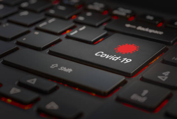 コンピュータキーボードとコビッド19 - enter key computer keyboard red computer ストックフォトと画像