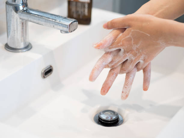 istock Hand washing with highgiene soap 1214620017