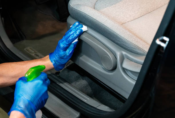 istock Covid-19 wiping down surfaces inside your vehicle 1214625101
