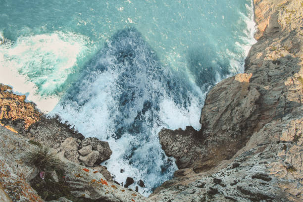 istock rough water and cliffs at Cap de Formentor in Mallorca, Spain 1214627260