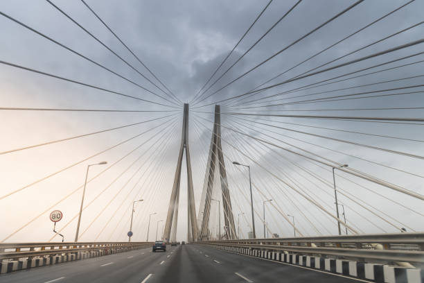 istock Bandra–Worli Sea Link is a cable bridge in Mumbai, India 1214631281