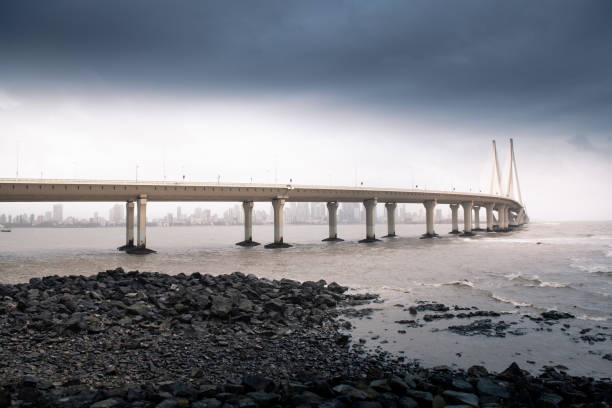 istock Bandra–Worli Sea Link is a cable bridge in Mumbai, India 1214631299