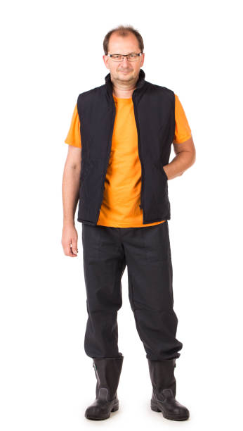 istock Worker in a workwear and glasses. 1214639275