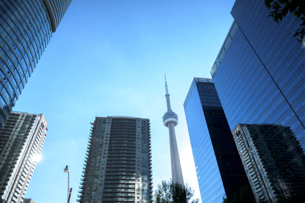 istock Modern buildings in Toronto city, Canada 1214640731