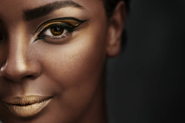 Beautiful young woman face shot, Make-up, natural lights.