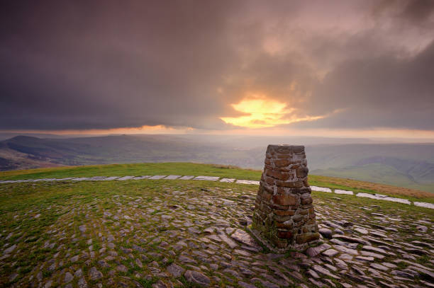 istock Great Ridge path at sunrise, Mam Tor, Peak District National Park, England, UK 1214643013