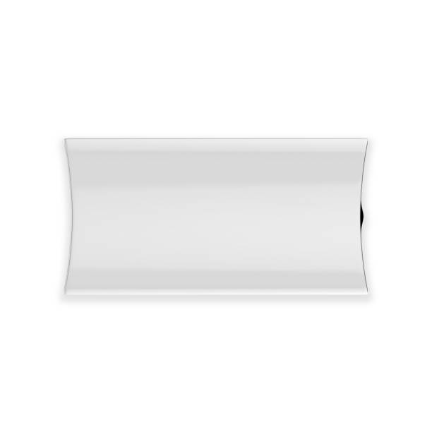 istock Pillow package for food, folding package mock up template on isolated white background, 3d illustration 1214646591