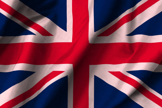 istock Fluttering in the wind flag of Great Britain. 1214648142