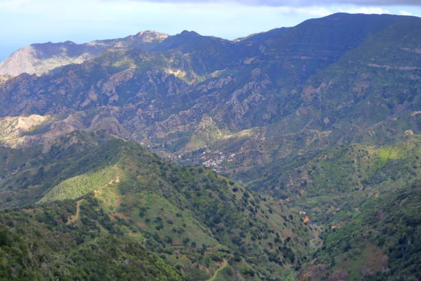 istock Landscape around Vallehermoso and Los Loros on La Gomera. 1214648302