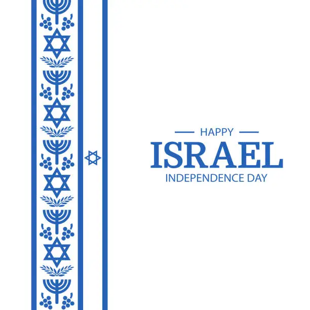 Vector illustration of Israel Independence Day