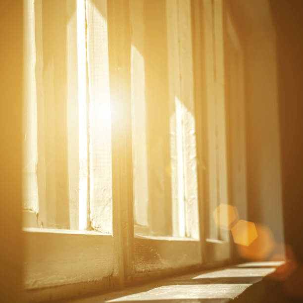 Free Stock Photo of Sunlight beams through window with misty interior ...