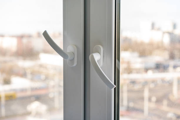 istock plastic window of a city apartment or office 1214653035