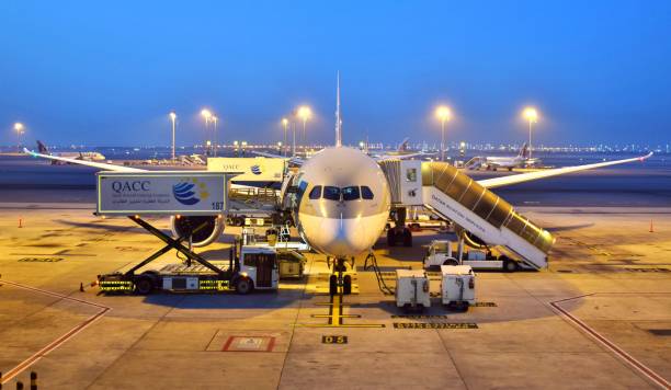 Qatar Airways Boeing 787-8 stock photo