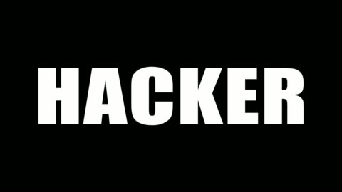The Word Hacker On A Black And White Background On A Black Background In White  Letters On A White Background In Black Letters Motion Graphics Stock Video  - Download Video Clip Now - iStock
