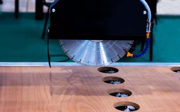 istock Wood Plunge Saw Blade against blurred background 1214663684