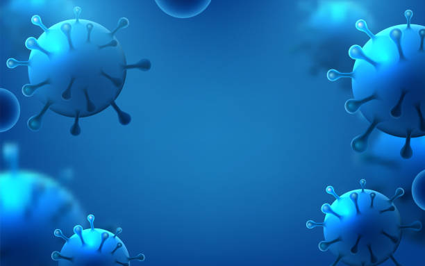 istock Coronavirus 2019-ncov flu infection 3D medical illustration. Flu or HIV coronavirus floating in fluid microscopic view, pandemic or virus infection concept. Vector Illustration 1214667386