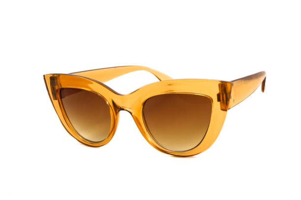 istock Yellow Cat Eye Sunglasses Isolated on White 1214667848