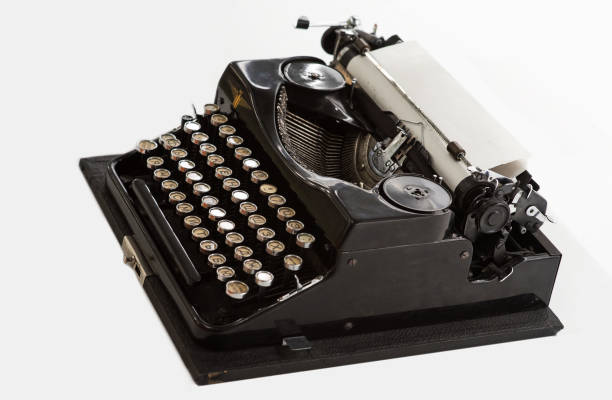 istock closeup of classic black typewriter, artistic writing concept 1214669550