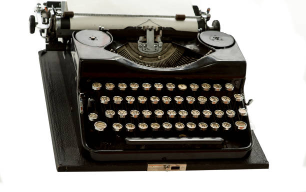 istock closeup of classic black typewriter, artistic writing concept 1214669630