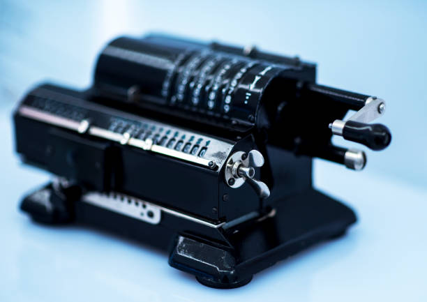 istock old mechanical manual counting machine for mathematical calculations 1214669681