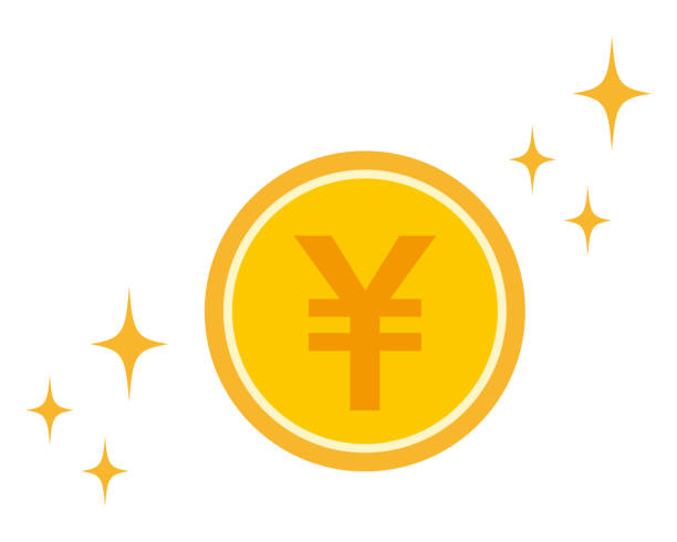 ilustrações, clipart, desenhos animados e ícones de ilustração vetorial da moeda, ícone de iene japonês. - moeda japonesa todas moedas asiaticas