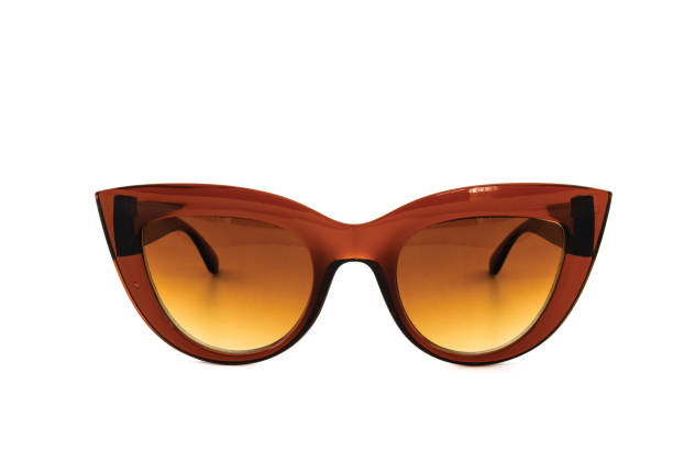 istock Brown Cat Eye Sunglasses Isolated on White 1214673142