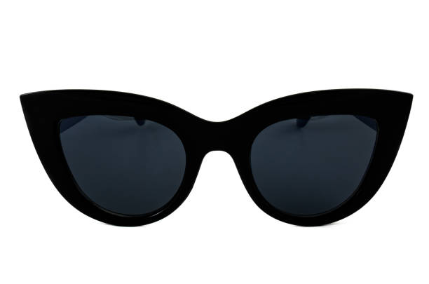 istock Black Cat Eye Sunglasses Isolated on White 1214673713