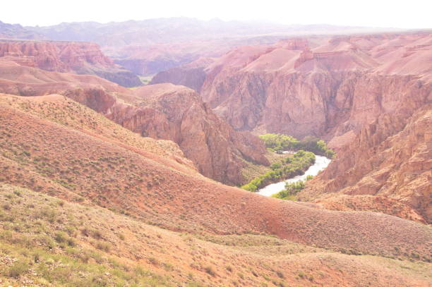 istock Charyn River in the Canyon, Southern Kazakhstan 1214679473