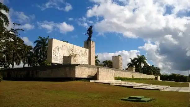 Mausoleum of Che in Santa Clara, Cuba, on a clear day