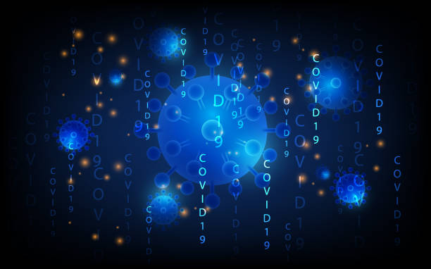 istock covid 19 background, Overall condition corona virus , futuristic digital innovation background vector illustration 1214692190