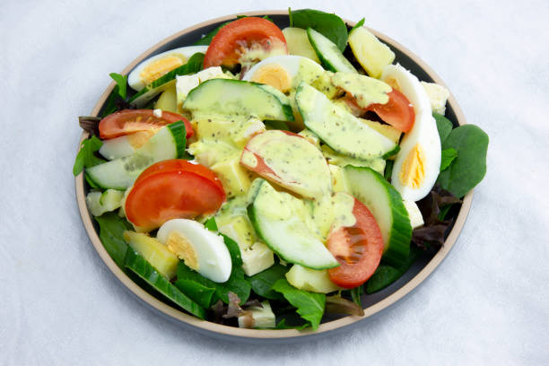 istock Egg, Feta and Tomato Salad 1214693838