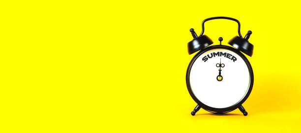 istock Old alarm clock with the text 