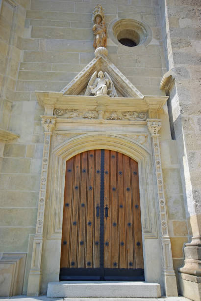 istock Ancient church entrance 1214694574