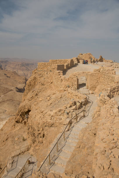 Masada mountain stock photo