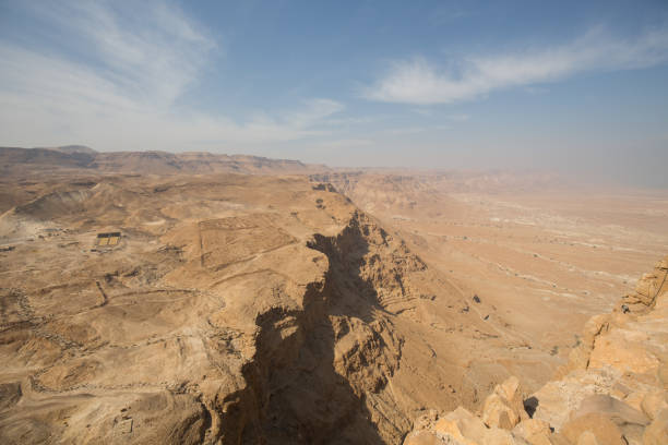 Masada mountain stock photo