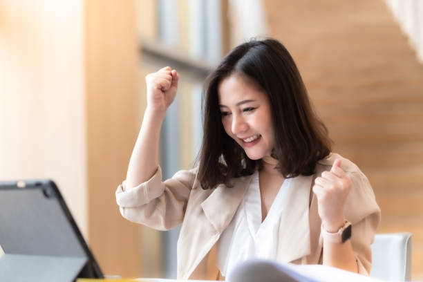 istock Architect or interior designer working with material sample board in showroom. Business of Real estate, home decoration .Creative people workplace.  young designer woman working with color palette at office desk. 1214699301