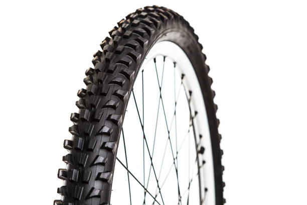 closeup view of bicycle.