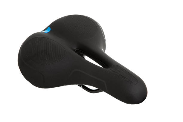 istock Bicycle saddle detail on white background for online sale 1214701986