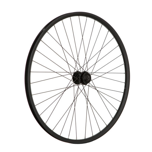 istock Bicycle wheel on white background for online sale 1214702141