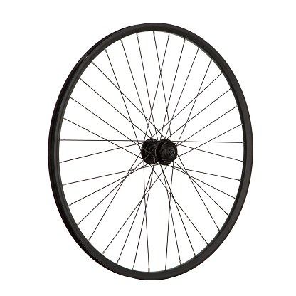 Bicycle wheel on white background for online sale