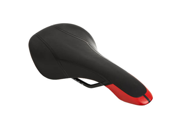 istock Bicycle saddle detail on white background for online sale 1214702182