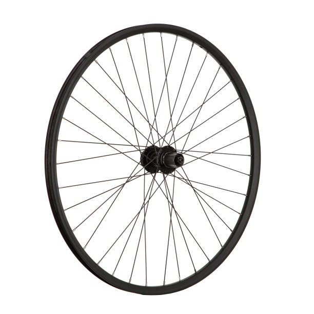 istock Bicycle wheel on white background for online sale 1214702248