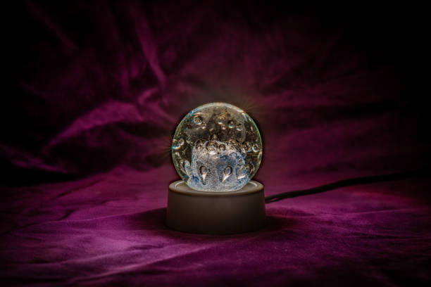 istock Close up of an Illuminated crystal ball 1214702262