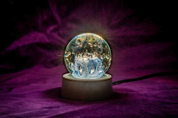 istock Close up of an Illuminated crystal ball 1214702279